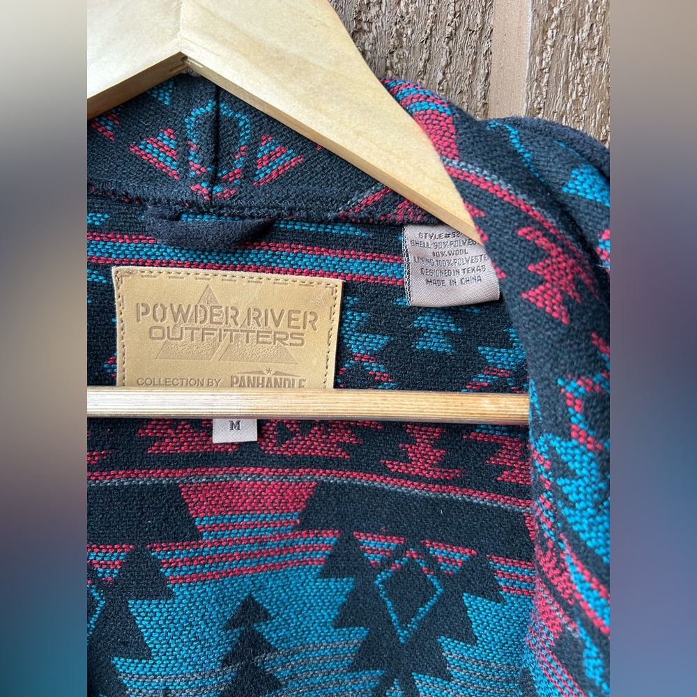 Aztec Patterned Women's Cape Jacket - image 2